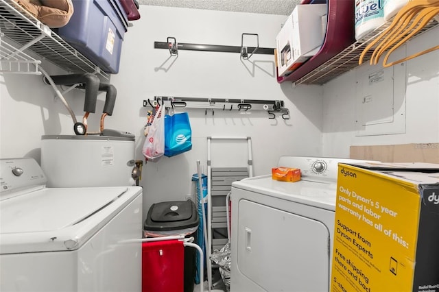 6681 121st Ave Unit I, Largo, FL 33773 - washroom with washer and dryer and water heater