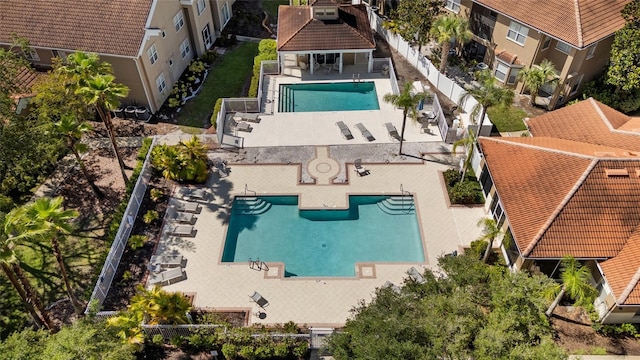 4920 Anniston Cir, Tampa, FL 33647 - view from above of property with a pool area