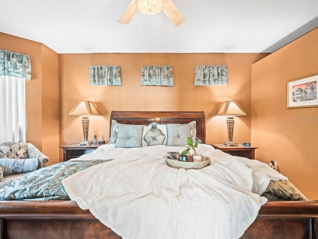 7606 Berna Ln, Land O Lakes, FL 34637 - bedroom with a ceiling fan