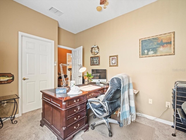 7606 Berna Ln, Land O Lakes, FL 34637 - office with light colored carpet