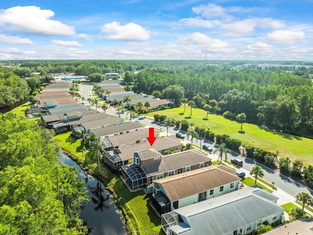 7606 Berna Ln, Land O Lakes, FL 34637 - drone / aerial view of a large body of water