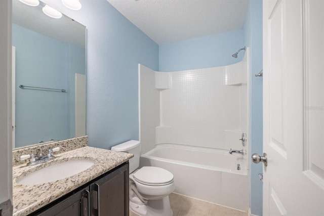4743 Somerset Hill Ln, Riverview, FL 33578 - full bathroom with vanity, shower / bathtub combination, and tile patterned flooring