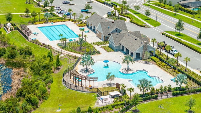 12652 Shetland Walk Dr, Lithia, FL 33547 - aerial view of a pool