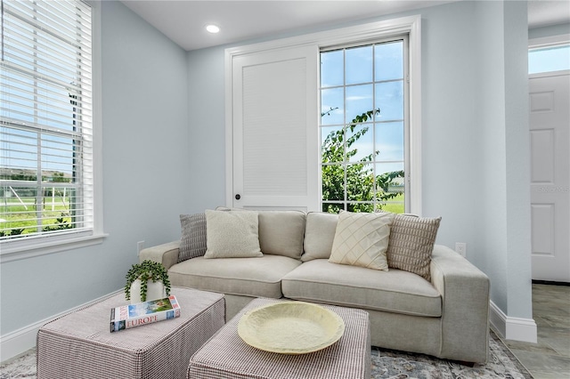 10520 White Lake Ct Unit 10520, Tampa, FL 33626 - living room featuring baseboards and recessed lighting