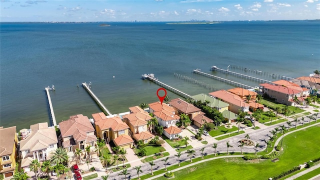 6418 Bright Bay Ct, Apollo Beach, FL 33572 - aerial perspective of suburban area with a nearby body of water