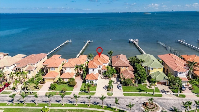 6418 Bright Bay Ct, Apollo Beach, FL 33572 - aerial view of residential area featuring a nearby body of water