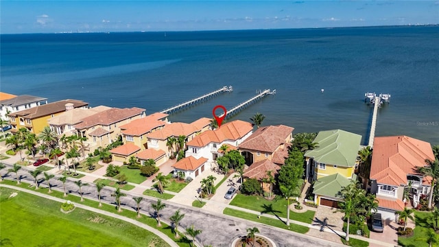 6418 Bright Bay Ct, Apollo Beach, FL 33572 - aerial perspective of suburban area with a nearby body of water