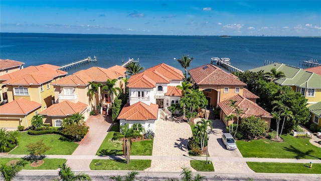 6418 Bright Bay Ct, Apollo Beach, FL 33572 - aerial view of residential area featuring a large body of water