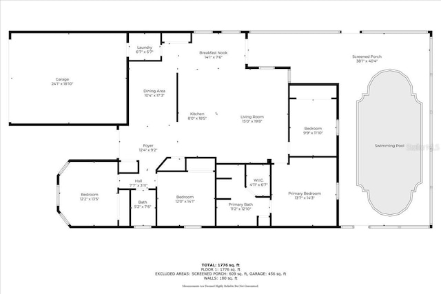 1955 Manatee Ct, Kissimmee, FL 34759 - view of property floor plan