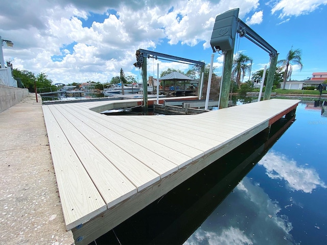 13931 King Ave, Hudson, FL 34667 - dock featuring a water view