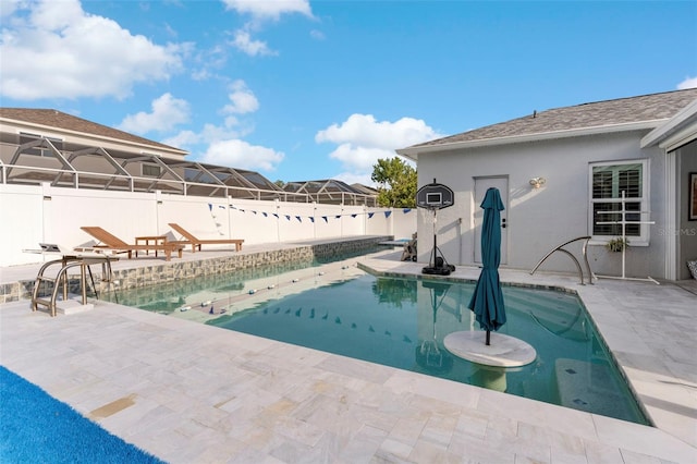 1631 Shady Oaks Dr, Oldsmar, FL 34677 - view of pool featuring a patio and a fenced backyard