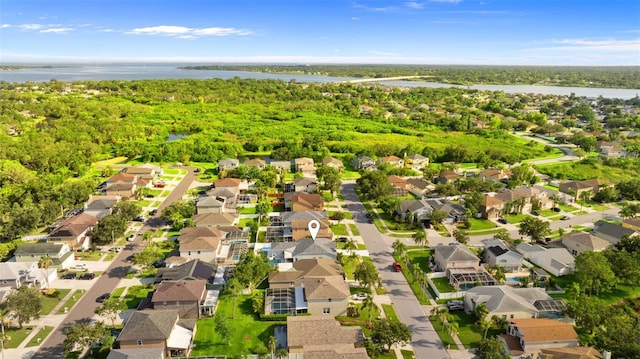 1631 Shady Oaks Dr, Oldsmar, FL 34677 - aerial perspective of suburban area featuring a nearby body of water
