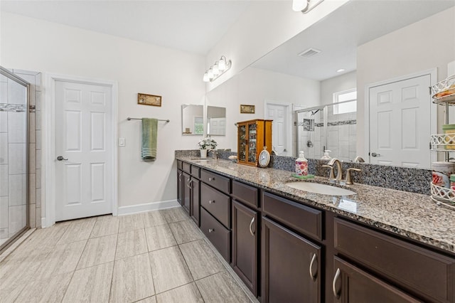 1237 Windy Bay Shl, Tarpon Springs, FL 34689 - full bath with a stall shower and double vanity
