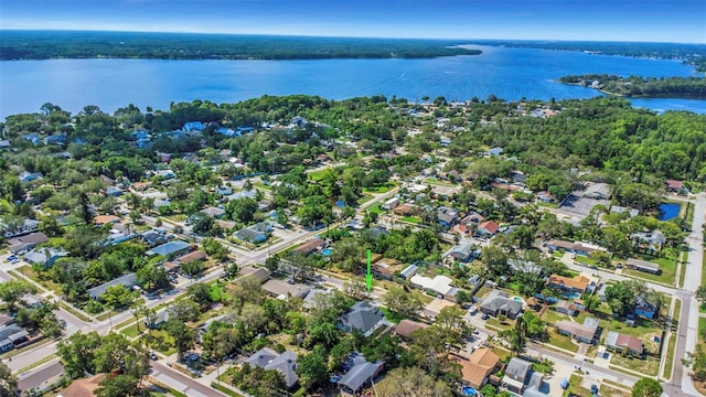 1213 E Lemon St, Tarpon Springs, FL 34689 - aerial perspective of suburban area featuring a large body of water