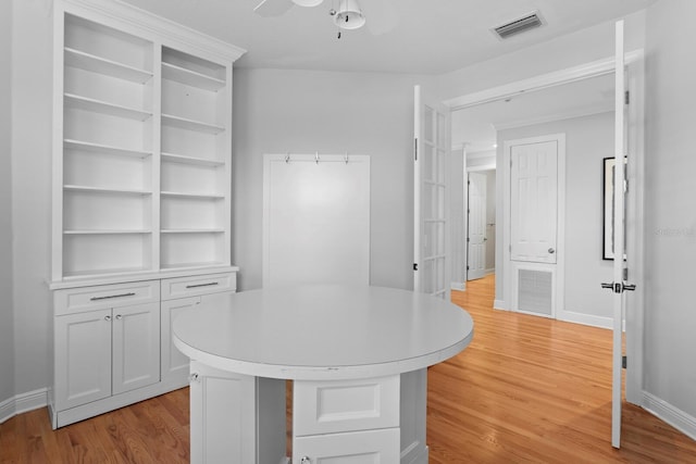 3307 W Knights Ave, Tampa, FL 33611 - walk in closet featuring light wood-type flooring and a ceiling fan