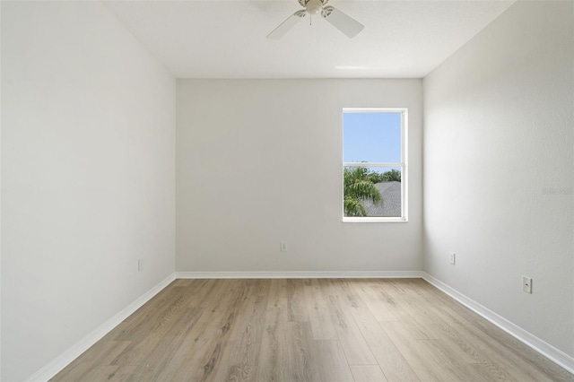 3013 Silvermill Loop Unit O, Land O Lakes, FL 34638 - spare room with light wood-type flooring and ceiling fan