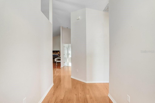 4407 Whitton Way, New Port Richey, FL 34653 - hall featuring light wood-style flooring and baseboards