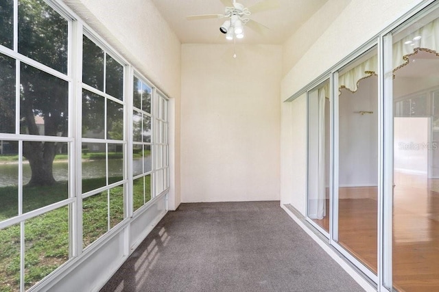 4407 Whitton Way, New Port Richey, FL 34653 - unfurnished sunroom featuring carpet and plenty of natural light