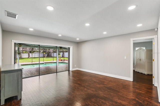 126 Holly Tree Ln, Brandon, FL 33511 - empty room with wood finished floors and recessed lighting