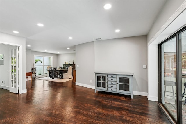 126 Holly Tree Ln, Brandon, FL 33511 - living room with wood finished floors and recessed lighting