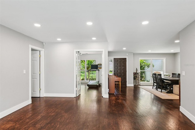 126 Holly Tree Ln, Brandon, FL 33511 - living room with recessed lighting, healthy amount of natural light, and wood finished floors