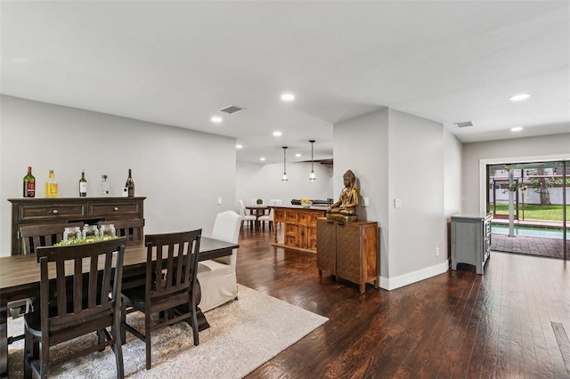 126 Holly Tree Ln, Brandon, FL 33511 - dining room with wood finished floors and recessed lighting