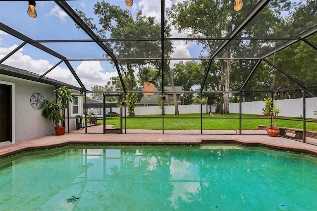126 Holly Tree Ln, Brandon, FL 33511 - view of pool featuring a patio area and a lanai