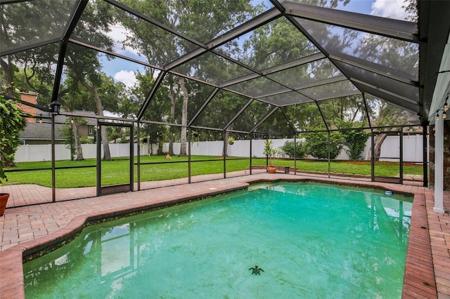 126 Holly Tree Ln, Brandon, FL 33511 - view of pool with a patio area and a lanai
