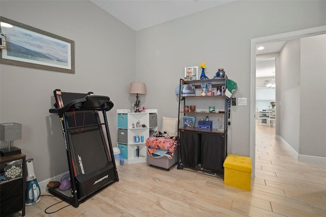 6408 Seasound Dr, Apollo Beach, FL 33572 - playroom with wood finished floors and baseboards