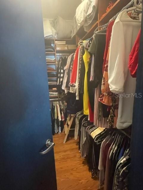 2001 E 2nd Ave Unit 27, Tampa, FL 33605 - walk in closet with wood finished floors