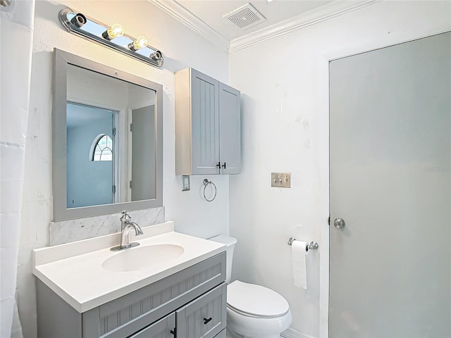 4002 Hudson Ter, Tampa, FL 33618 - bathroom with crown molding and vanity