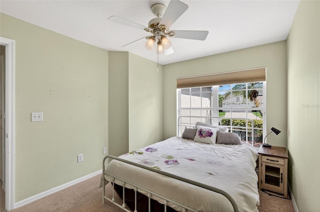 1822 Sassafras Dr, Wesley Chapel, FL 33543 - bedroom featuring carpet and ceiling fan
