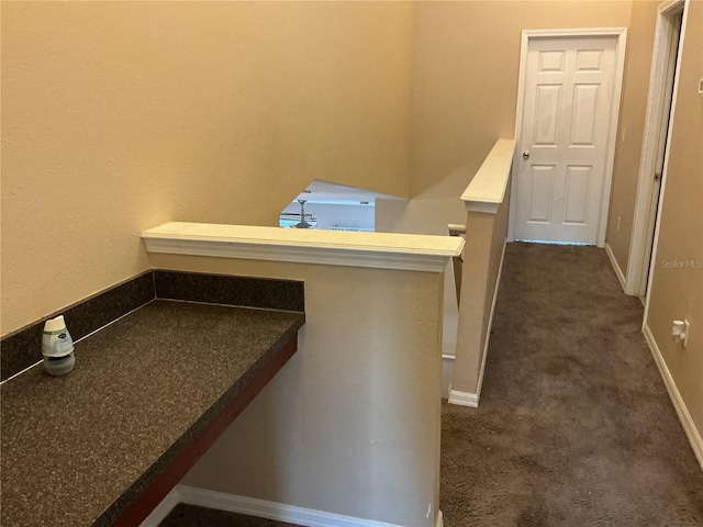 6252 Olivedale Dr, Riverview, FL 33578 - interior space with dark carpet and baseboards