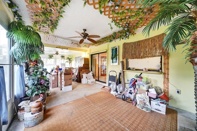 2817 Rustic Oaks Dr, Palm Harbor, FL 34684 - view of patio / terrace with ceiling fan