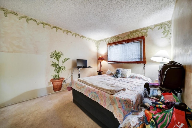 2817 Rustic Oaks Dr, Palm Harbor, FL 34684 - carpeted bedroom with a textured ceiling