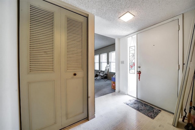 2817 Rustic Oaks Dr, Palm Harbor, FL 34684 - foyer entrance featuring a textured ceiling