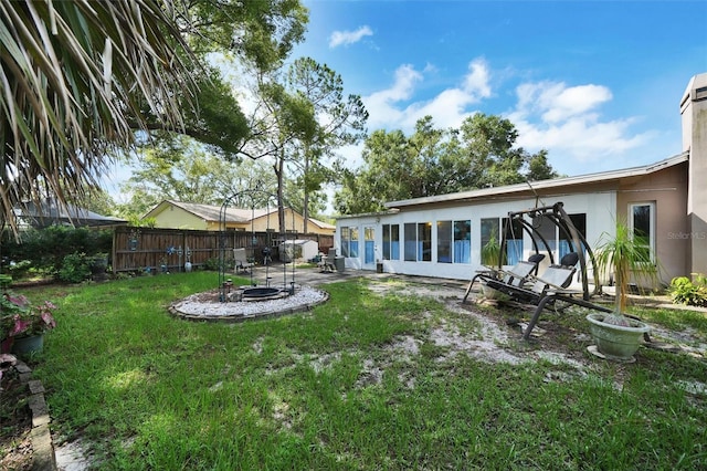 2817 Rustic Oaks Dr, Palm Harbor, FL 34684 - rear view of house with a patio and stucco siding