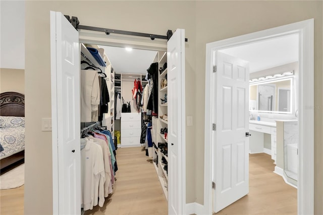 4617 Basswood St, Land O Lakes, FL 34639 - spacious closet featuring light wood-type flooring