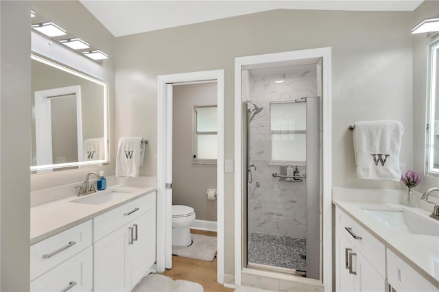4617 Basswood St, Land O Lakes, FL 34639 - bathroom featuring a stall shower and vanity