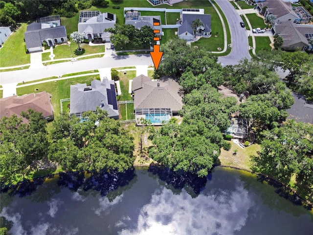 4617 Basswood St, Land O Lakes, FL 34639 - aerial view of property's location with nearby suburban area and a nearby body of water