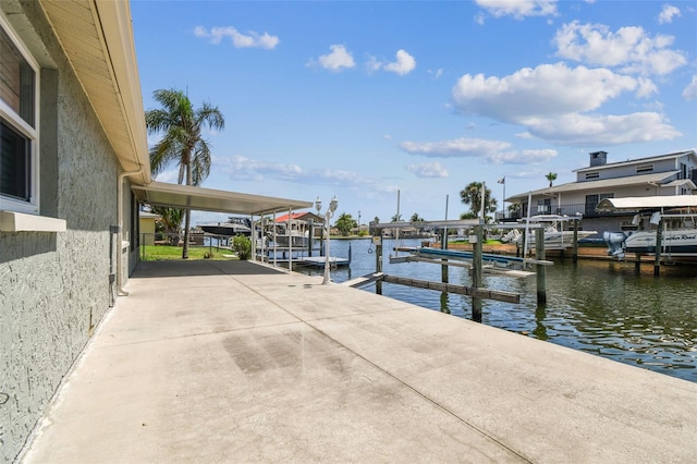 13909 Berkowitz Ave, Hudson, FL 34667 - dock featuring a water view and boat lift