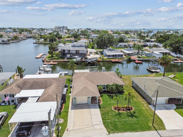13909 Berkowitz Ave, Hudson, FL 34667 - aerial view of residential area with a nearby body of water