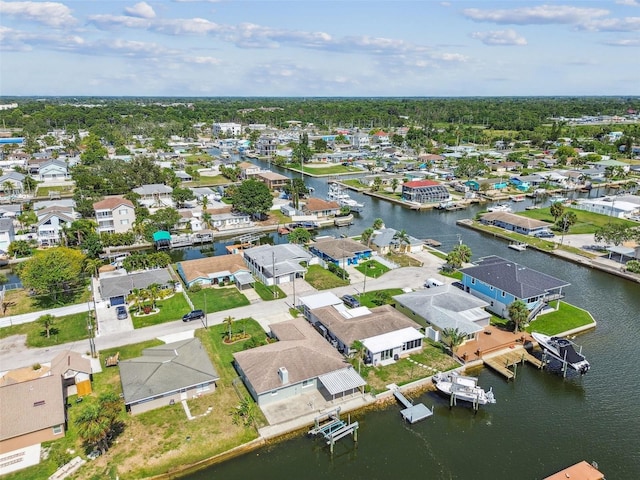 13909 Berkowitz Ave, Hudson, FL 34667 - aerial view of residential area featuring a large body of water