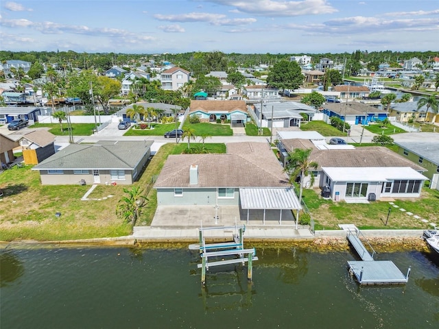 13909 Berkowitz Ave, Hudson, FL 34667 - aerial view of residential area featuring a nearby body of water