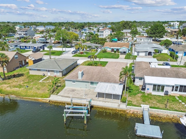 13909 Berkowitz Ave, Hudson, FL 34667 - aerial view of residential area with a nearby body of water