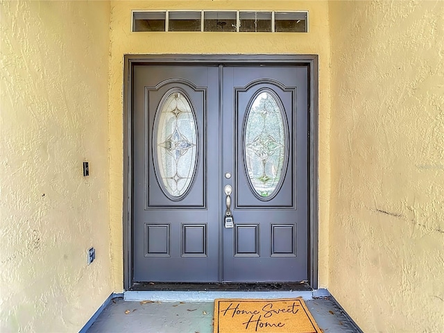 10206 Evening Trail Dr, Riverview, FL 33569 - property entrance featuring stucco siding