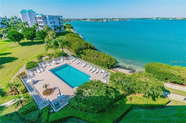 7979 Sailboat Key Blvd S Unit 505, South Pasadena, FL 33707 - bird's eye view of a large body of water and a pool