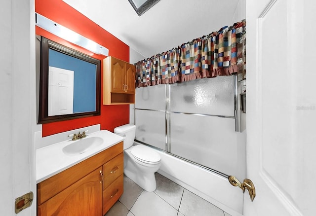 1753 Ranchette Rd, Wesley Chapel, FL 33543 - full bath featuring vanity, tile patterned floors, and shower / bath combination with glass door
