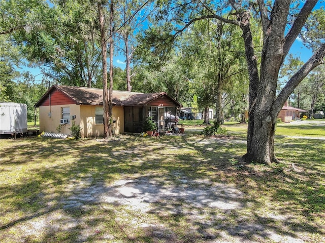 1753 Ranchette Rd, Wesley Chapel, FL 33543 - view of grassy yard with cooling unit