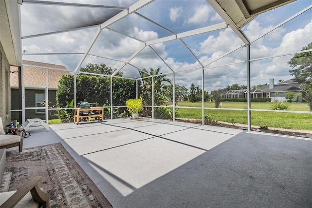 9126 Cypress Keep Ln, Odessa, FL 33556 - view of patio / terrace with a lanai